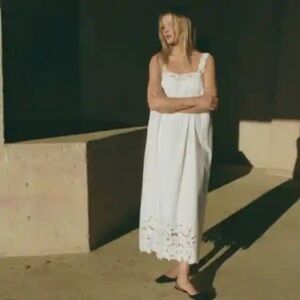 Doen “Ellen” White Lace Trim dress